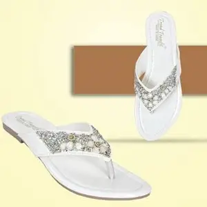 Rehan Traders Stylish Women's Multicolor Flats Snadal| Comfortable, Lightweight, Anti Slip|SL_141