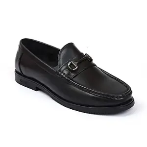 Zoom Shoes Men's Genuine Leather Formal Shoes for Office/Casual Wear Dress Shoes Shoes for Men AS3251 Black