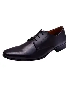 HiREL'S Men's Black Shoes-6 UK/India (39 EU) (hirel635)