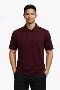 Walrus Men Stylish Solid Casual Polo Tshirt|Mars T Shirt with Pocket White Colour M Size|Breathable & Comfortable |Pack of 1|