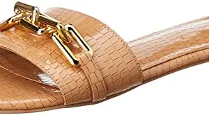 Inc.5 Womens Flat Sliders 1004BEIGE