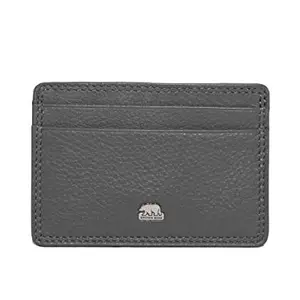BROWN BEAR Genuine Leather RFID Blocking Slim Stylish Credit Debit ATM Card Holder Wallet for Men Women with Gift Box (Grey)