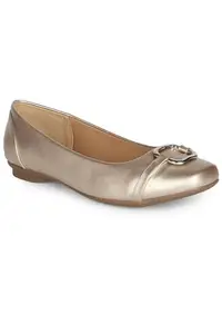 Allen Solly Women Gold Casual Ballerinas