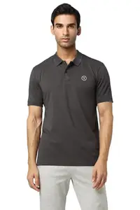 Van Heusen Men's Regular Fit T-Shirt (VFKPARGFB11021_Grey