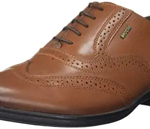 Mochi Men Tan Leather Brogue (19-5487-23-43) Size (9 UK/India (43EU)