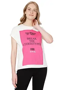 Vero Moda Women's Regular T-Shirt (10276798- White XL)
