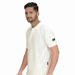 Gm 7205 Half Sleeve T-Shirt, 34 (White/Navy)