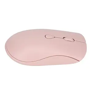 UBERSWEET® 2.4G Wireless Mouse 1600DPI Ergonomic Laptop Mouse Rechargeable Battery for Office (Pink)