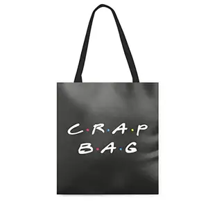 MCSID RAZZ Friends TV Series - Crap Bag Design Large Canvas Handbags for Women | Tote Bag for Grocery, Shopping | Shoulder Bags for Women - Officially Licensed By Warner Bros, USA