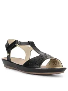 Hush Puppies Women's Buckle Sandal - BLACK (8 UK) (5646418)