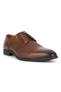 Louis Philippe Men's Tan Formal Shoes Euro- 42