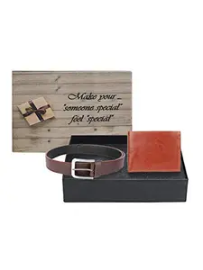 Swiss Design SDWC-114 Wallet & Belt Gift Set for Men