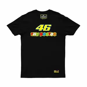 streetsoul moto apparels Valentino Rossi 46 Printed Cotton Tshirt (X-Large) Black