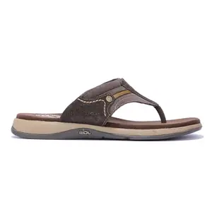Woodland Men Dark Brown Slipper