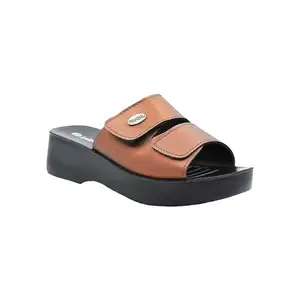 inblu Stylish Fashion Sandal/Slipper for Women | Comfortable | Lightweight | Anti Skid | Casual Office Footwear (MR06_COPPER_2)