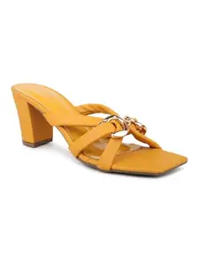 Inc.5 Women Mustard Block Heels