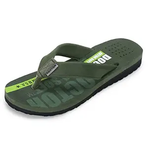 DOCTOR EXTRA SOFT Slipper Care Orthopaedic and Diabetic Super Fitting Comfort Doctor Slipper, Dr. Slipper, Flip-Flop, Slides and House Slipper for Men's D-31-Olive-5 UK