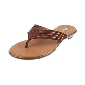 Mochi Women Brown Synthetic Sandals 3-UK (36 EU) (32-1077)