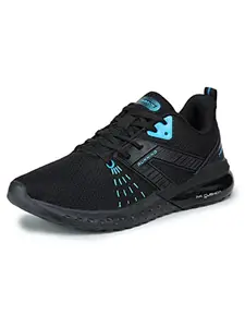 ABROS Men's James ASSG0121 Running Shoes -Black/Turquoise -6UK