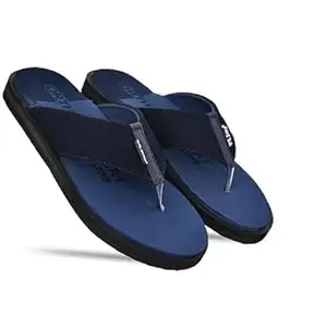 DR STTEP Men's Stylish Flip-Flops | Comfortable & Durable Slippers for Daily Wear | Anti-Skid Sole & Lightweight Design_Blue_10_Pack of 5
