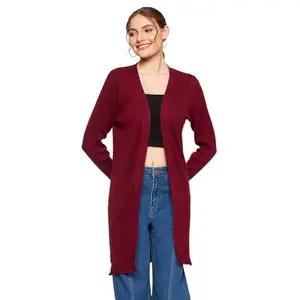 Madame Women Wine Shrug
