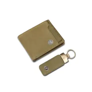 HAMMONDS FLYCATCHER Premium Leather Wallet for Men with Stylish Keychain Combo - Men's Wallet with 6 Card Slots, 2 Pockets, 1 Coin Pocket - Ideal Gift for Husband, Boyfriend and Father - Moss Green