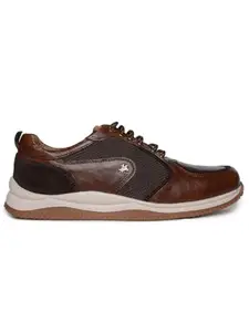 Buckaroo Grantley Full Grain Natural Leather + Textile Brown Casual Shoes for Mens: Size UK 10