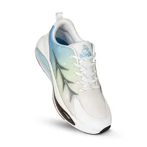 GO RIDE Martin Sports Running Shoes for Men (White/Sky Blue, UK Footwear Size System, Adult, Men, Numeric, Medium, 9)