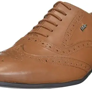 Lee Cooper Men's LC4045E TAN Leather Oxford-9 UK (43 EU) (LC4045ETAN)