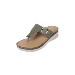 Walkway Women Green Comfort Slip-on Sandal UK/3 EU/36 (44-140)