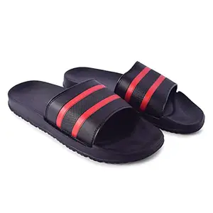 DLF FW DLF FW Hopits Kids & Boys/Girls Printed Flip Flop/Soft, Comfortable, Indoor & Outdoor Slippers (Red, Numeric_4)