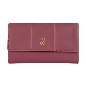 Baggit Women Red Wallet Large Size | Ladies Stylish Purse Bag | Credit Card Money Holder