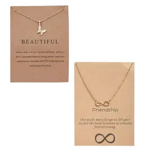 Vembley Combo Of 2 Infinite and Butterfly Pendant Pendant For Women And Girls