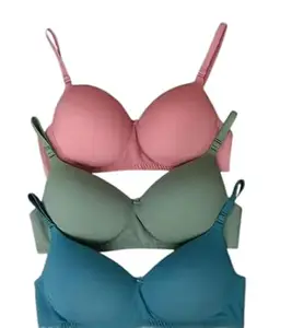 Everyday Bra for Women - Made of Pure Cotton Full Coverage Non Wired Seamless Pushup Soft Cup for T-Shirt Saree Dress Sports Garment for Daily Use Everyday 32B
