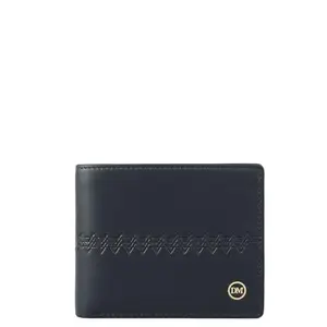 Da Milano Leather RFID Wallet for Men with Multicard Slot - Blue