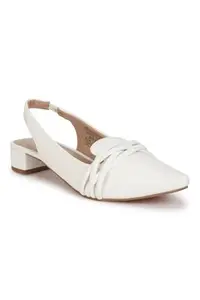 Allen Solly Women White Casual Heels