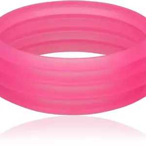 LUV FASHION Plastic Bangle (Pack of 4) BNG1017PNK2.8