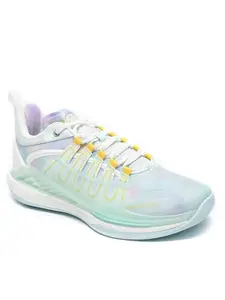 XTEP Bubbly Green,Canvas White,Techno Purple Feather Foam Marking Basketball Shoes for Men Euro- 42