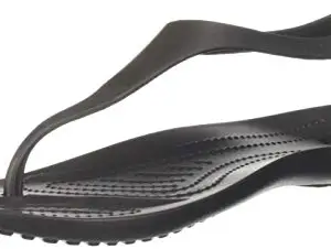 crocs Women's Sexi Black Flip Flop-4 UK (W6)