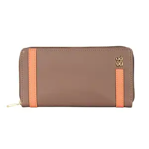 Baggit Women Beige Wallet Large Size | Ladies Stylish Purse Bag | Credit Card Money Holder