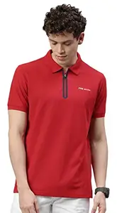 TVS Racing Polo Tshirt Polyester Solid Red - M