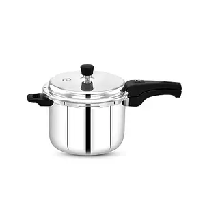 Maxima Sumo Triply 1.5L Stainless Steel Cooker | Glass Lid, Induction Friendly, Heavy Bottom | Ideal for Biryani, Curry, and More! price in India.