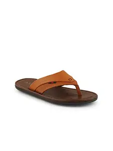 XESS by ID Men's Leather Sandals (XS5001_Tan_10-10.5 UK)