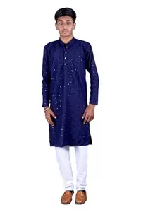 Yuvina Fashion Men Co-Order Printed Kurta Pajaama Multicolour