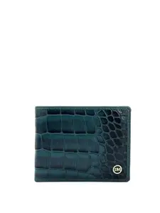 Da Milano Genuine Leather Blue Bifold Men Wallet with Multicard Slot (1335M)
