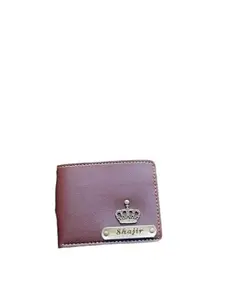 NAVYA ROYAL ART Premium Personalized Men's Leather Wallet - Elevate Your Style with a Custom Touch - Brown Color