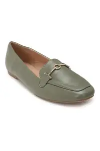Allen Solly Women Olive Casual Ballerinas
