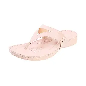 Mochi Womens Synthetic Pink Slippers (Size (5 UK (38 EU))