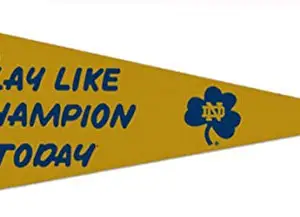 WinCraft Notre Dame Play Like A Champion Premium Pennant 12