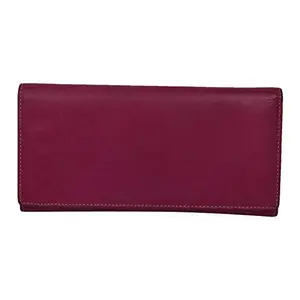 Leatherman Fashion LMN Genuine Leather Multi Color Ladies Wallet(12 Card Slots)